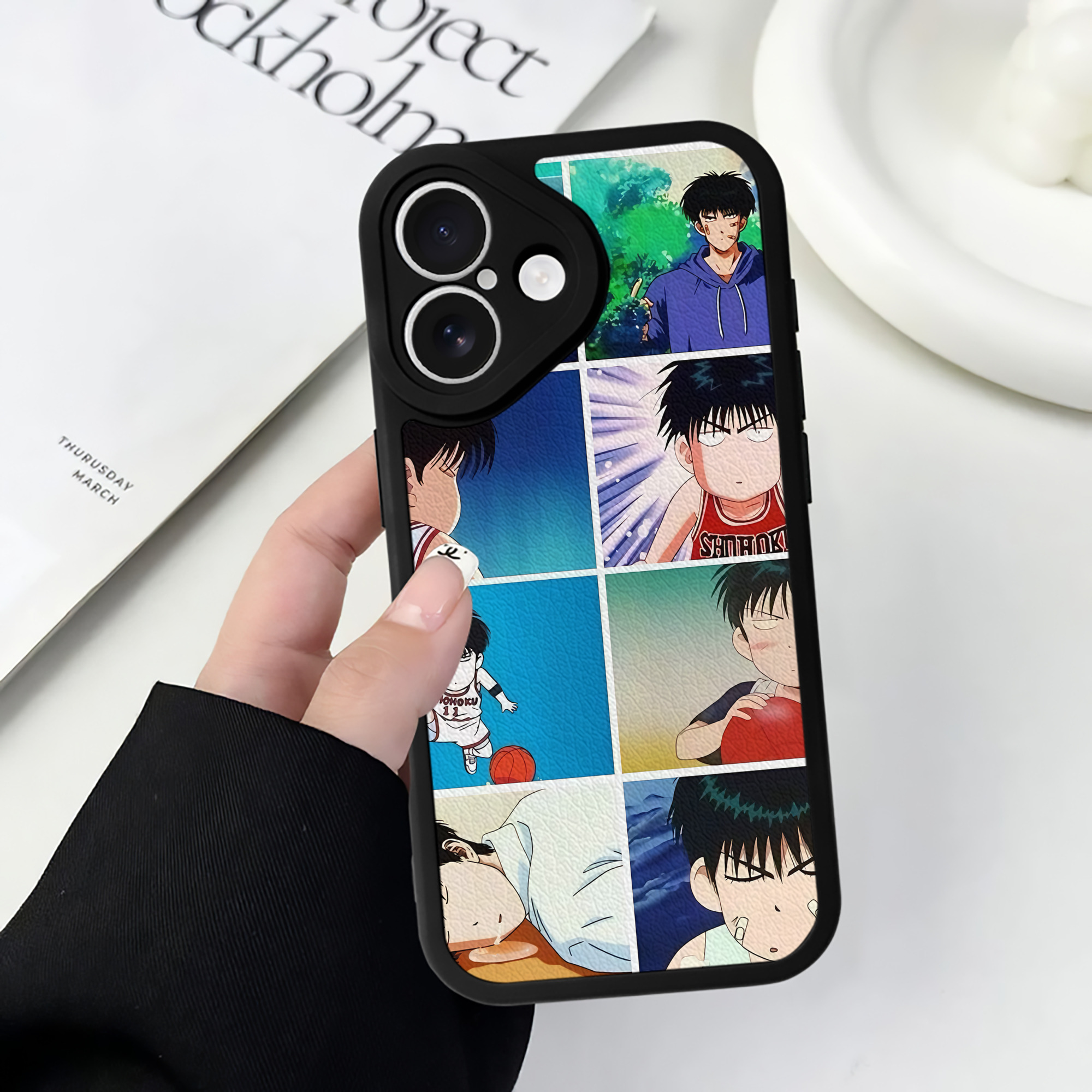 （画像用） SLAM DUNK／スラムダンク 【iPhone 16シリーズ対応】シリコンスマホケース（レザー調） 材質：シリコン